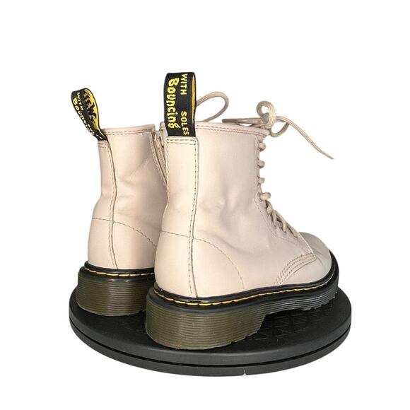 Doc Dr. Martens 25634 Side-Zip Combat Boots Size 1 Taupe - Picture 4 of 6